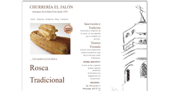 Desktop Screenshot of churreriaeljalon.com