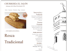 Tablet Screenshot of churreriaeljalon.com